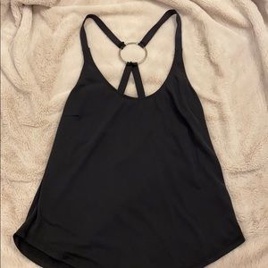 Grey circle back tank